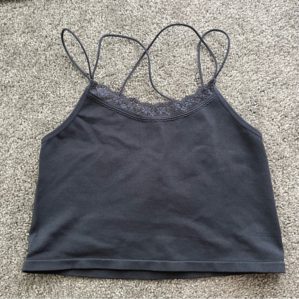 Seamless Top with Lace
